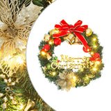 Vidaxl Couronne de Noël avec 20 LEDS 45 cm vert