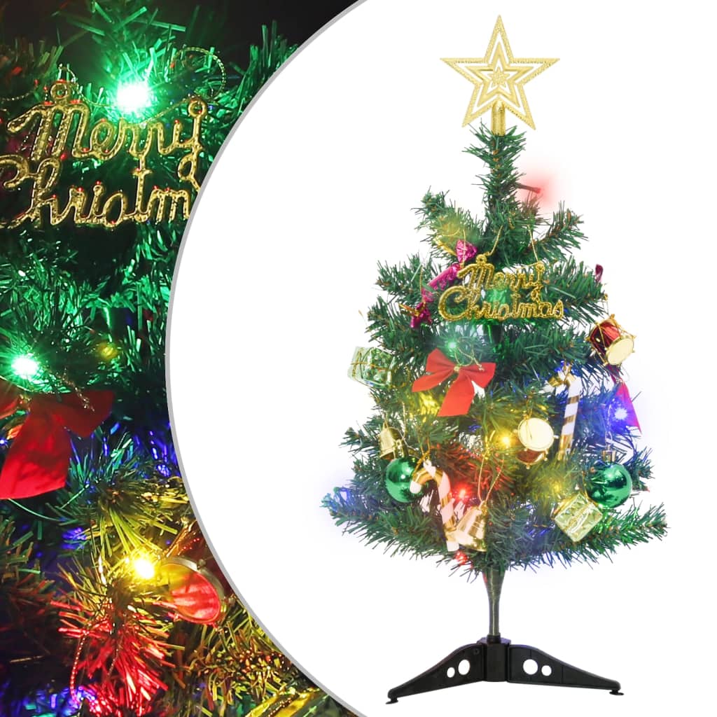VidaXL Sapin de Noël artificiel avec éclairage mini 20 LED 45 cm vert