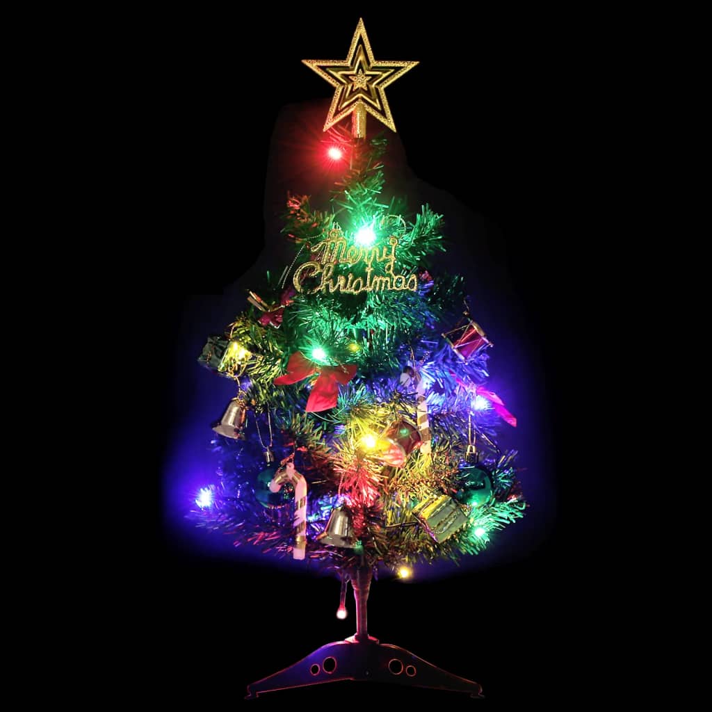 VidaXL Sapin de Noël artificiel avec éclairage mini 20 LED 45 cm vert