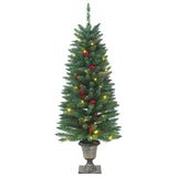 Vidaxl arbres de Noël artificiels 2 st 100 LEDS 120 cm vert