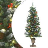 Vidaxl arbres de Noël artificiels 2 st 100 LEDS 120 cm vert