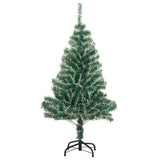 Vidaxl kunstkerstboom avec neige 120 cm vert