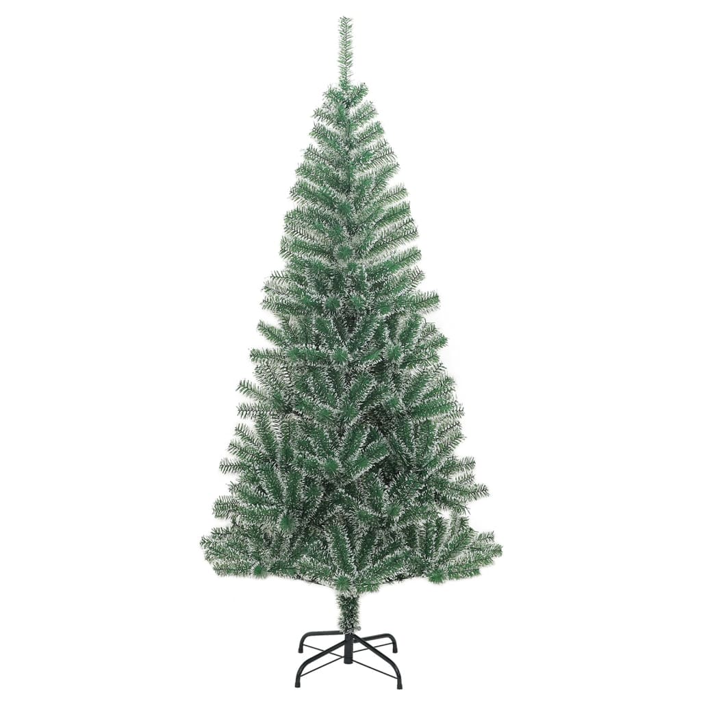 VidaXL Sapin de Noël artificiel avec neige 180 cm vert