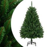 VidaXL Sapin de Noël artificiel avec charnières et support 150 cm