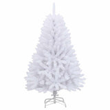 Vidaxx sapin de Noël artificiel avec charnières et support 120 cm blanc