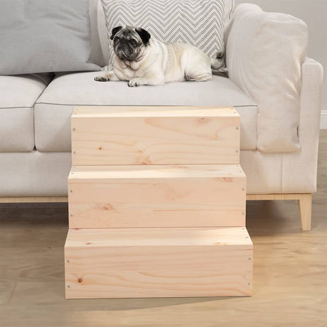 Vidaxx escalier pour animaux de compagnie 40x37,5x35 cm en bois de pin massif