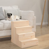 VIDAXL PET -Treppe 40x49x47 cm Festkiefer