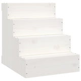 Vidaxx escalier pour animaux de compagnie 40x49x47 cm bois de pin massif blanc