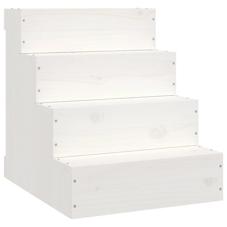 Vidaxx escalier pour animaux de compagnie 40x49x47 cm bois de pin massif blanc
