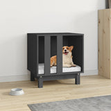 Vidaxl dog loft 50x40x52 cm grigio pino solido