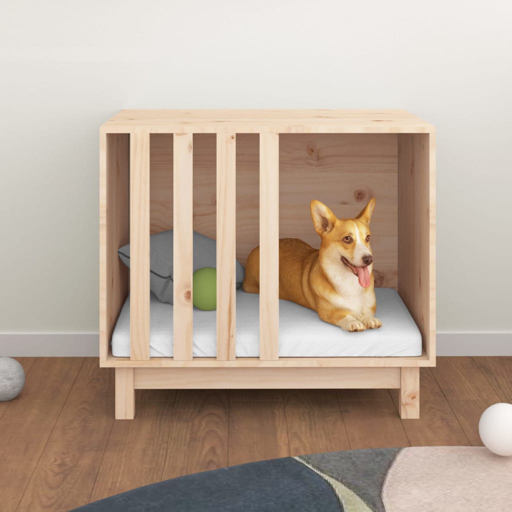 Vidaxl Dog loft 70x50x62 cm Solid fyrretræ