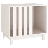 VidaXL niche pour chien 70x50x62 cm bois de pin massif blanc