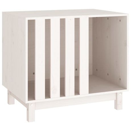 VidaXL niche pour chien 70x50x62 cm bois de pin massif blanc
