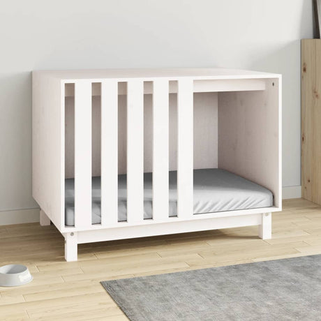 Vidaxx niche pour chien 90x60x67 cm bois de pin massif blanc