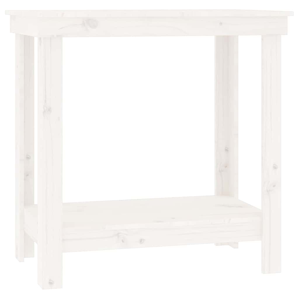 Vidaxx établi 80x50x80 cm bois de pin massif blanc