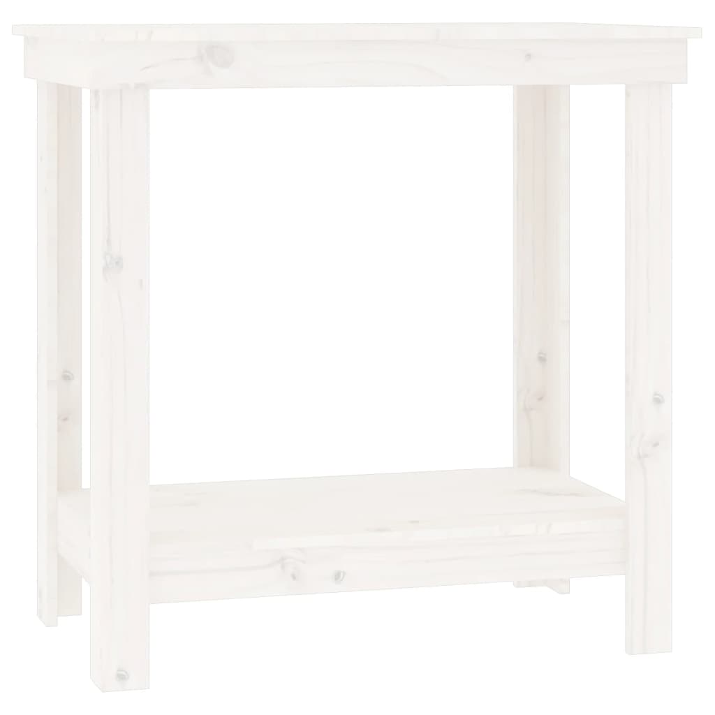 Vidaxx établi 80x50x80 cm bois de pin massif blanc