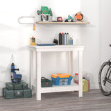 Vidaxx établi 80x50x80 cm bois de pin massif blanc