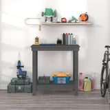 Vidaxl Workbench 80x50x80 cm Solid Pine Grey