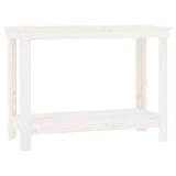 Vidaxl Workbench 110x50x80 cm Pine solide blanc