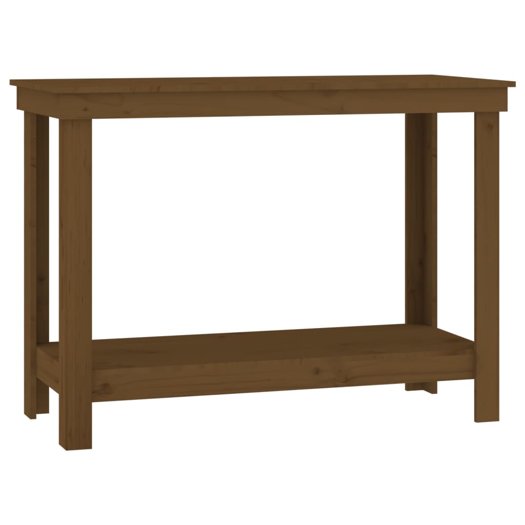 Vidaxl Workbench 110x50x80 cm trden borov med rjavo