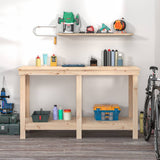 Vidaxl Workbench 140x50x80 cm pino solido