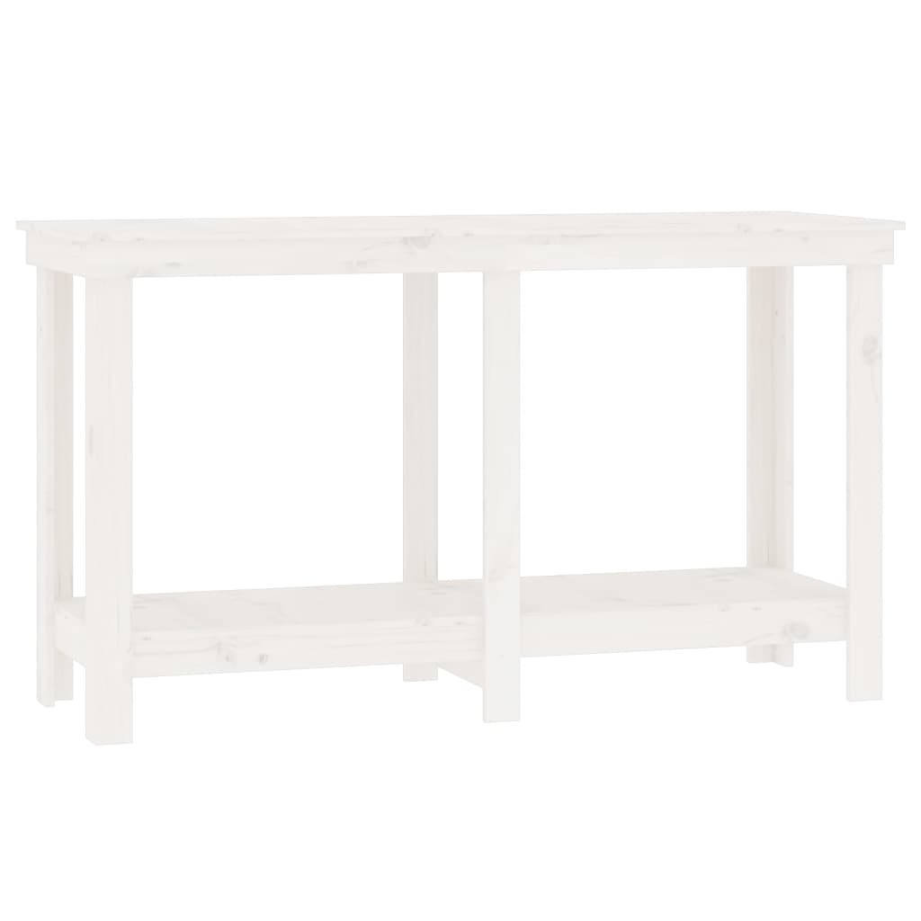 Vidaxx établi 140x50x80 cm bois de pin massif blanc