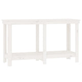 Vidaxx établi 140x50x80 cm bois de pin massif blanc