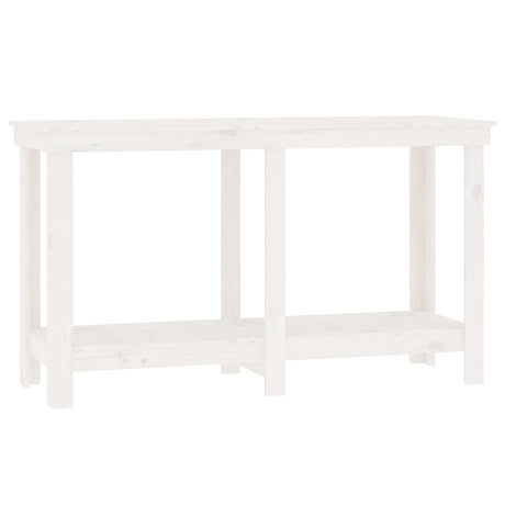 Vidaxx établi 140x50x80 cm bois de pin massif blanc