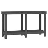 Vidaxx établi 140x50x80 cm bois de pin massif gris