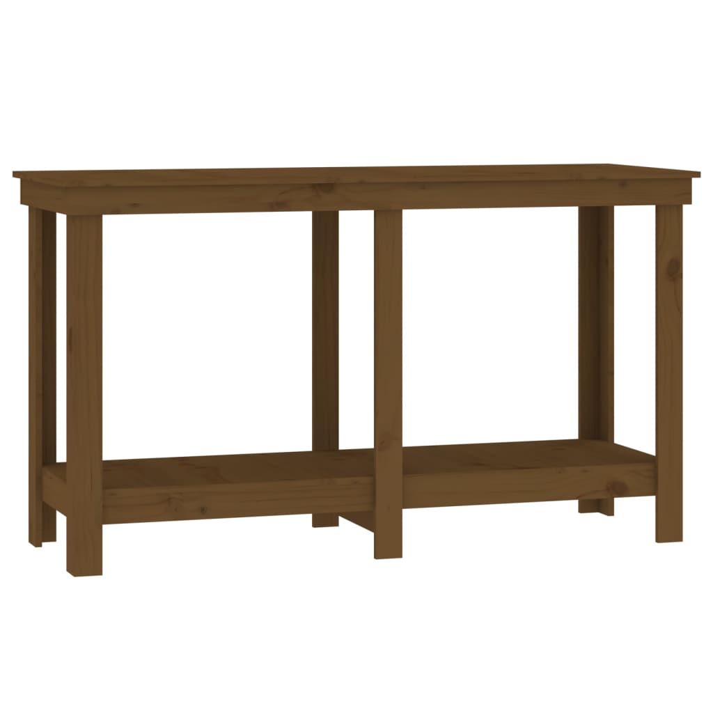 Vidaxx établi 140x50x80 cm bois de pin massif marron miel