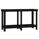 Vidaxx établi 140x50x80 cm bois de pin massif noir