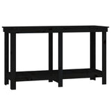 Vidaxl Workbench 140x50x80 cm Pine solide noir