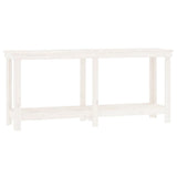 Vidaxl Workbench 180x50x80 cm Pine solide blanc