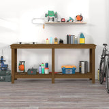 Vidaxx établi 180x50x80 cm bois de pin massif marron miel