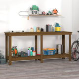 Vidaxx établi 180x50x80 cm bois de pin massif marron miel