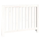 Construction de radiotorom vidaxl 108.5x19x84 cm Pine solide blanc