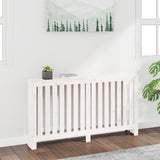 Construction de radiatorom vidaxl 153x19x84 cm en pin solide blanc