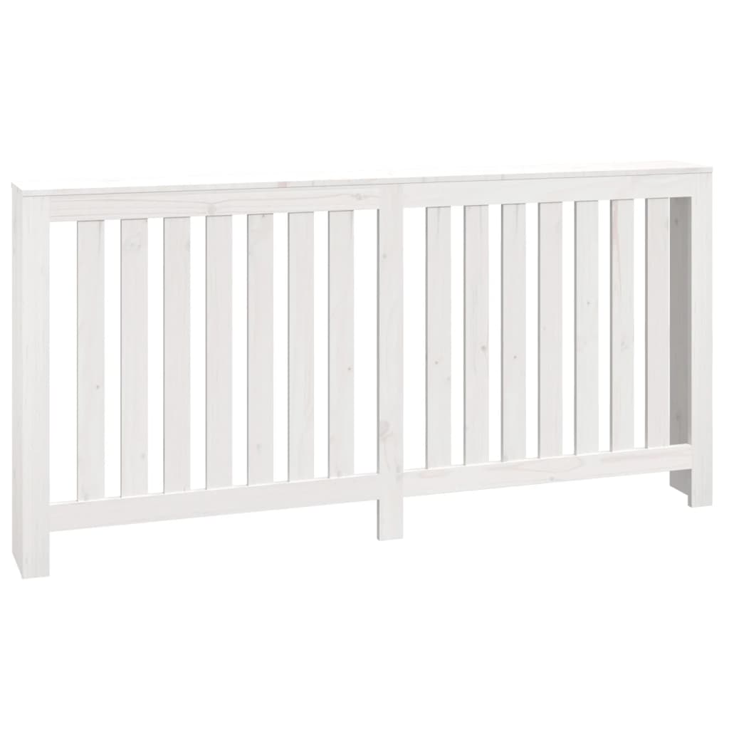 Construction de radiatorom vidaxl 169x19x84 cm en pin massif blanc