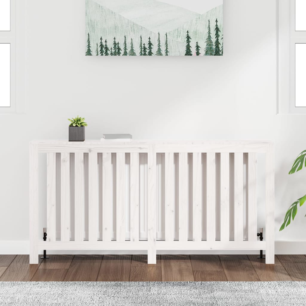 Vidaxx contour de radiateur 169x19x84 cm bois de pin massif blanc