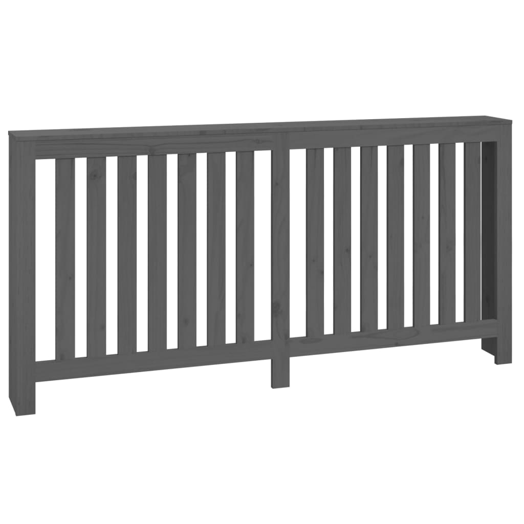 Vidaxx contour de radiateur 169x19x84 cm bois de pin massif gris