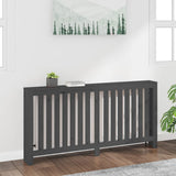 Vidaxx contour de radiateur 169x19x84 cm bois de pin massif gris