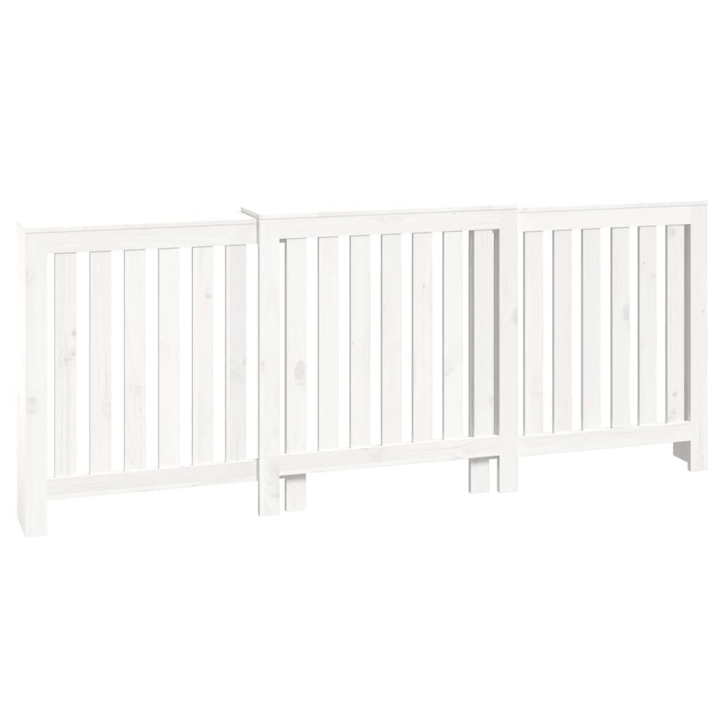 Construction de radiatorom vidaxl 210x21x85 cm Pine solide blanc