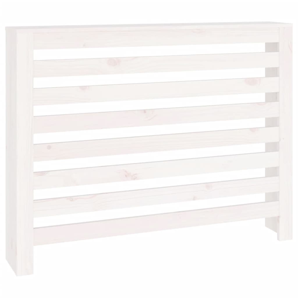 Construction de radiotorom vidaxl 108.5x19x84 cm Pine solide blanc