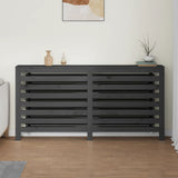 Construction de radiatorom de Vidaxl 169x19x84 cm Gris de pin solide