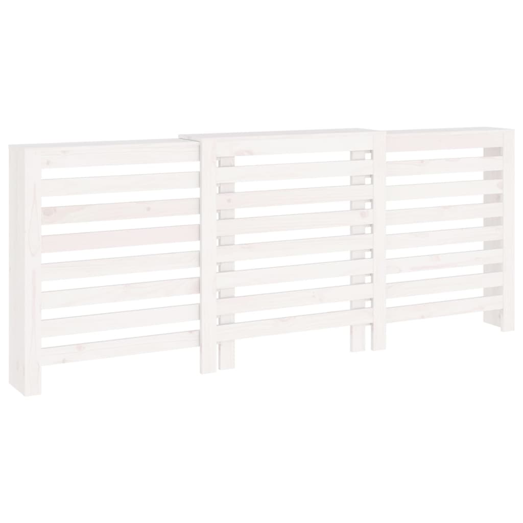 Construction de radiatorom vidaxl 210x21x85 cm Pine solide blanc