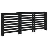 Construction de radiatorom vidaxl 210x21x85 cm Pine solide noire