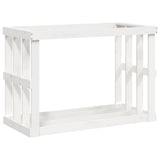 Vidaxx porte-bûches en bois 108x52x74 cm bois de pin massif blanc