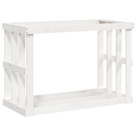 Vidaxx porte-bûches en bois 108x52x74 cm bois de pin massif blanc