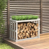 Vidaxx porte-bûches en bois 108x52x74 cm bois de pin massif blanc