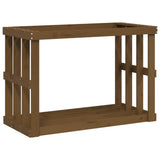 VidaXL porte-bûches en bois 108x52x74 cm bois de pin massif marron miel